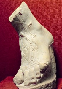 Piede di una statua
